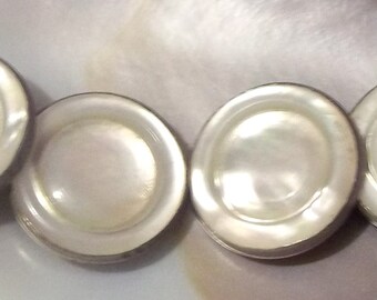 Vintage Pair of Mother of Pearl Cuff Links -Item# 375