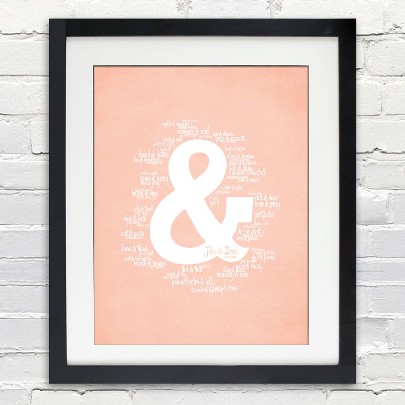 Ampersand Things That Go Together Like couple's Names Etsy