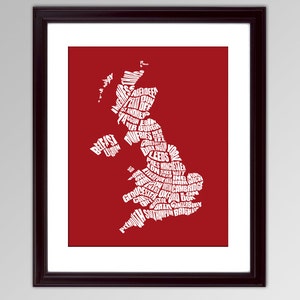 United Kingdom Word Map A typographic word map of the United Kingdom image 3