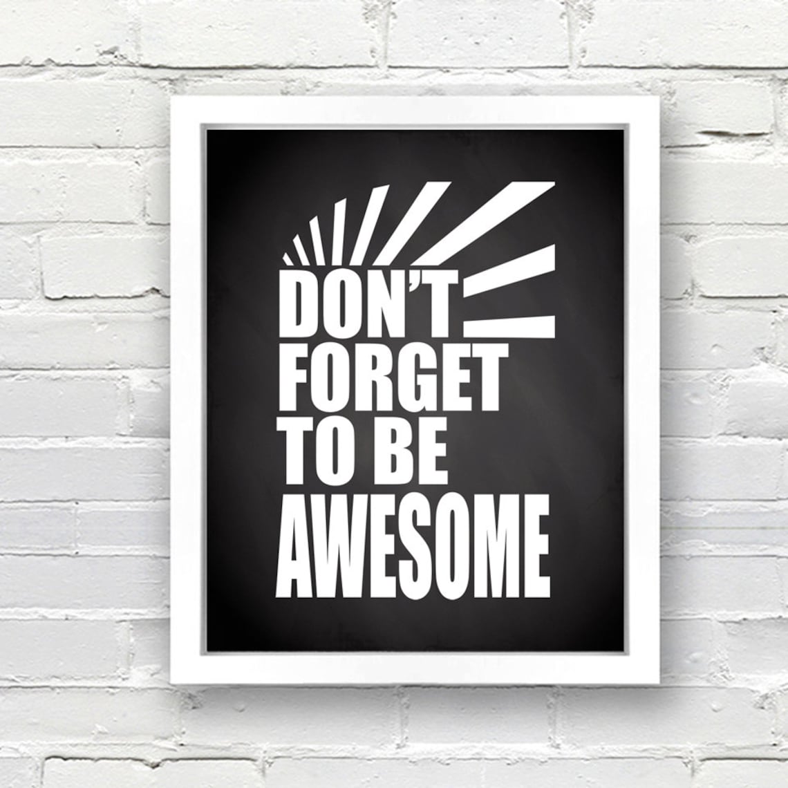 Don't Forget to Be Awesome Chalkboard Print INSTANT - Etsy