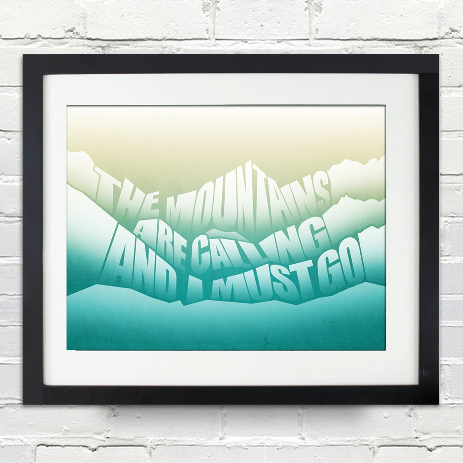 Las montañas están llamando y debo ir John Muir citar Etsy