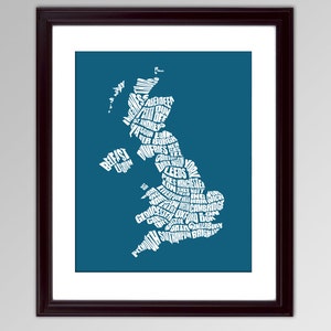 United Kingdom Word Map A typographic word map of the United Kingdom image 1