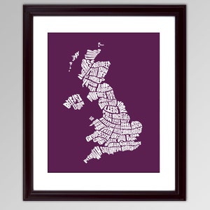 United Kingdom Word Map A typographic word map of the United Kingdom image 2