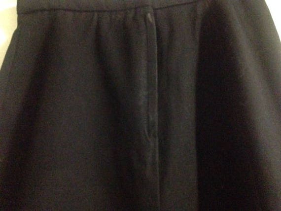 Vintage Ellen Tracy Black Wool Skirt - image 3