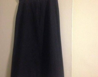 Vintage Ellen Tracy Black Wool Skirt