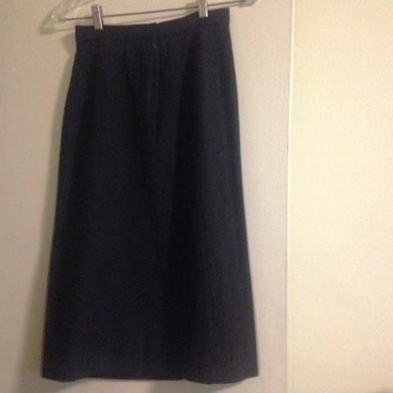 Vintage Ellen Tracy Black Wool Skirt - image 1