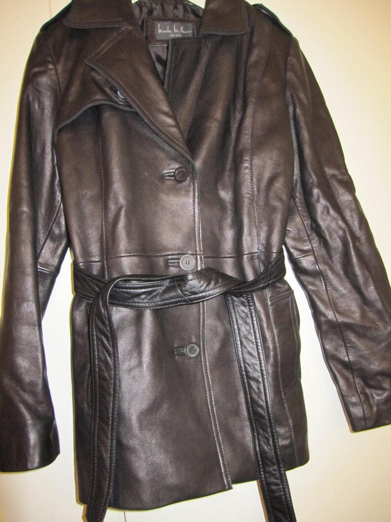 Women S Nicole Miller Black Leather Jacket