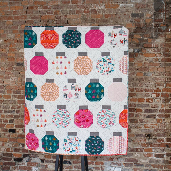 Bright Ornaments Quilt Pattern