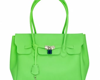Apple Green PVC Jelly Firkin Handbag Trend 2026