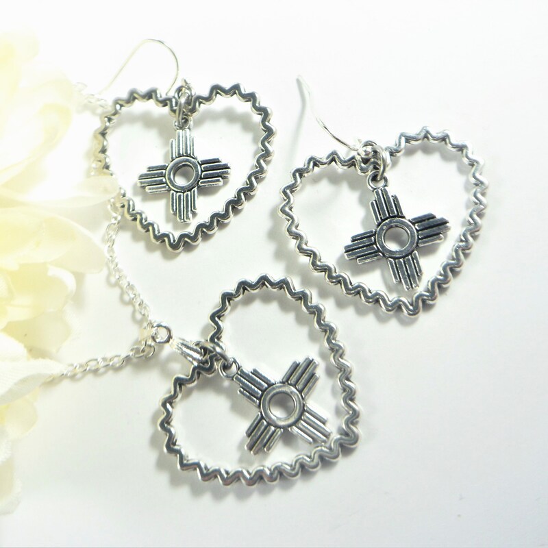 Zia Symbol French Wire Earrings main image 1