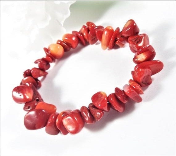 Red Coral Baby Bracelet Newborn Baptismal Unisex Gift Infant