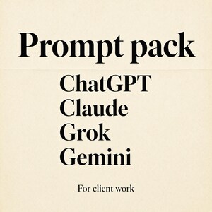 KI-Prompts für Freelancer | ChatGPT Claude Grok Gemini Prompt-Paket
