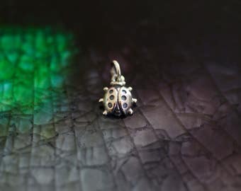 Ladybug Charm - Ladybug Jewelry - Ladybug - Silver Ladybug -Good Luck Charm - Mini Charm Necklace - Gift For Her