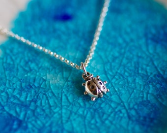 Ladybug Charm - Ladybug Jewelry - Ladybug - Silver Ladybug -Good Luck Charm - Mini Charm Necklace - Gift For Her - Ladybug Symbol