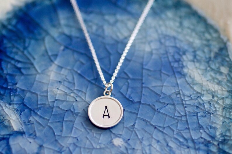 Mommy Jewelry Sterling Silver Initial Charm Large Initial Charm Gift For Her Monogram Charm- Personalized Charm Initial Charm