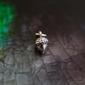 Acorn Charm - Sterling Silver Acorn - Mini Acorn Charm - Charm Necklace - Silver Acorn- Sterling Acorn - Charm Bracelet - Acorn