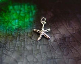 Starfish Charm - Sterling Silver Starfish Charm - Beach Charm - Ocean Charm - Silver Starfish Charm - Beach Theme Jewelry - Beach Lover Gift