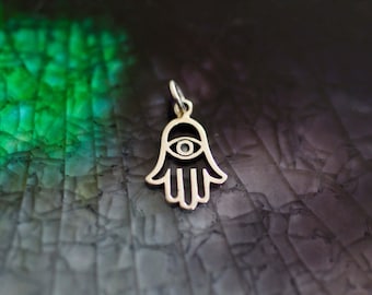 Hamsa Hand - Evil Eye Charm - Hand of Fatima Charm - Spiritual Charm - Amulet Jewelry - Spiritual Jewelry - Hamsa Jewelry - Hamsa Charm