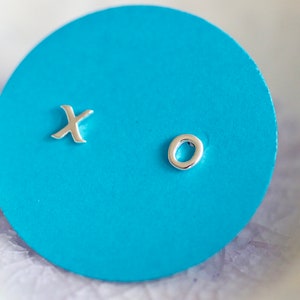 X O  Earrings - Sterling Silver Studs - Hugs and Kisses - Post Earrings - Sterling Silver Earrings - Hugs and Kisses Earrings - Mini Studs