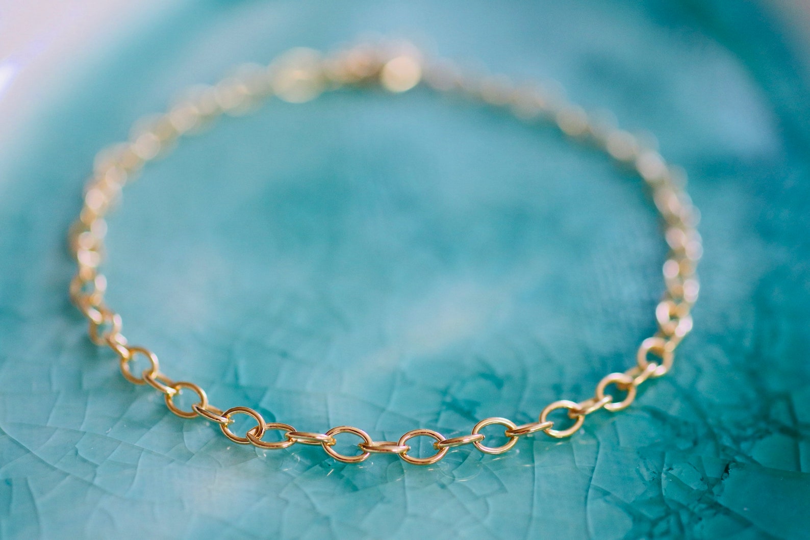 Gold Charm Bracelet Custom Size Bracelet 14k Gold Filled Etsy