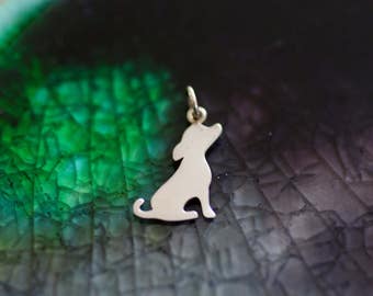 Puppy Dog Charm - Dog Charm - Sterling Silver Dog Charm - Puppy Charm - Dog Lover Gift - Dog Jewelry - Dog Lover Gift - Dog Jewelry - Puppy