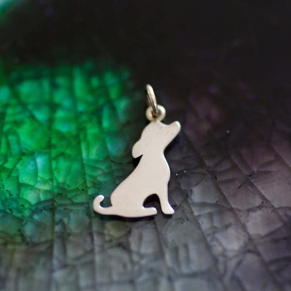 Puppy Dog Charm - Dog Charm - Sterling Silver Dog Charm - Puppy Charm - Dog Lover Gift - Dog Jewelry - Dog Lover Gift - Dog Jewelry - Puppy