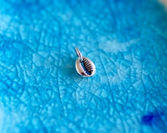 Seashell Charm -  Cowrie Charm - Beach Charm - Beach Theme - Ocean Charm - Beach Theme - Beach Jewelry