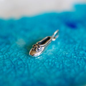 Sterling Silver Ballet Slipper - Ballet Charm - Ballet Slipper Charm - Dancer Gift - Dancer Charm - Girl Charm - Dance Jewelry - Ballet Gift