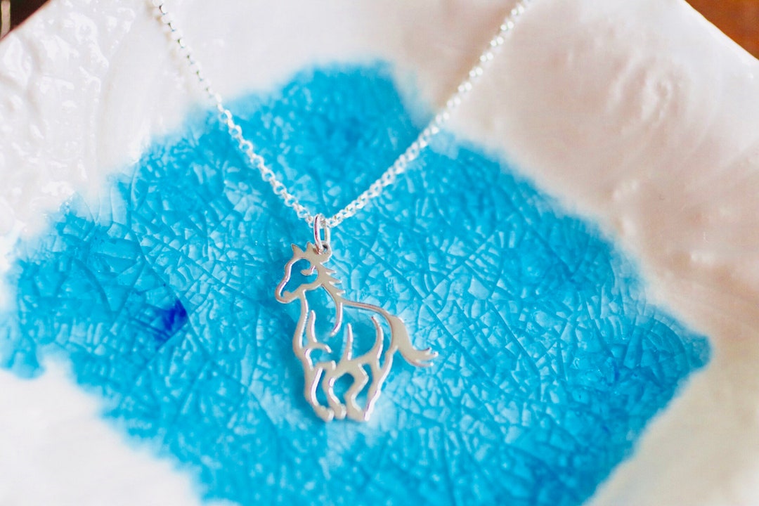 Horse Charm Necklace Sterling Silver Horse Charm Equestrian Charm Pony Charm Horse Lover Gift