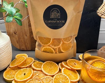Más de 50 rodajas de naranja deshidratadas a granel, rodajas de cítricos secos para decorar cócteles, cócteles sin alcohol, tablas de embutidos, té, repostería y manualidades.