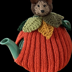Hand knitted hedgehog tea cosy Large