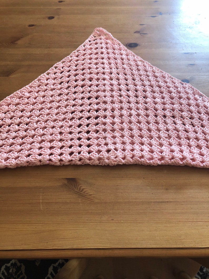Hand crochet baby blanket