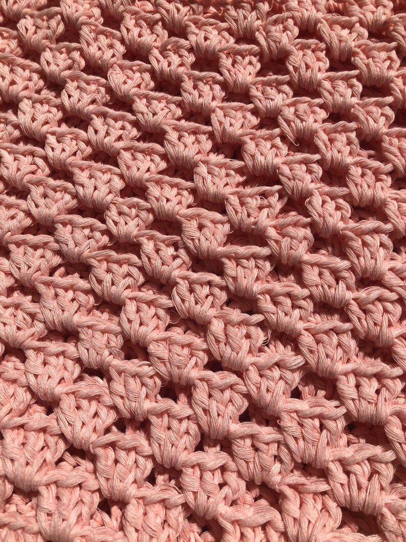 Hand crochet baby blanket
