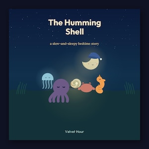 The Humming Shell - printable bedtime picture book | Instant Download | Printable PDF image 1