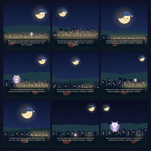 The Fox and the Last Lamp - printable bedtime picture book | Instant Download | Printable PDF image 4