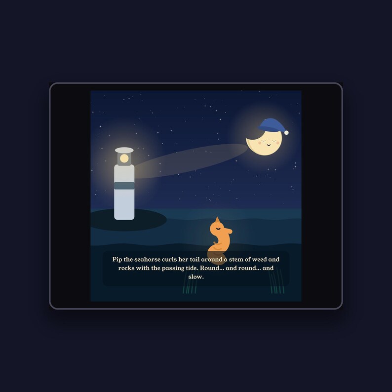 The Sleepy Lighthouse - printable bedtime picture book | Instant Download | Printable PDF image 3