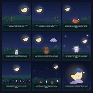 Blanket of Leaves - printable bedtime picture book | Instant Download | Printable PDF image 4