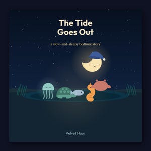 The Tide Goes Out - printable bedtime picture book | Instant Download | Printable PDF image 1
