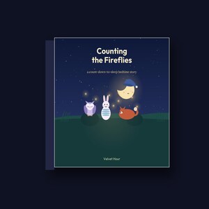 Counting the Fireflies - printable bedtime picture book | Instant Download | Printable PDF image 2