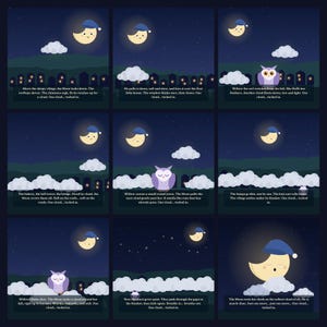 The Cloud Blanket - printable bedtime picture book | Instant Download | Printable PDF image 4