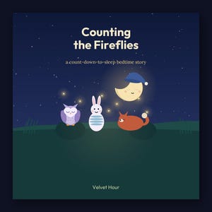 Counting the Fireflies - printable bedtime picture book | Instant Download | Printable PDF image 1