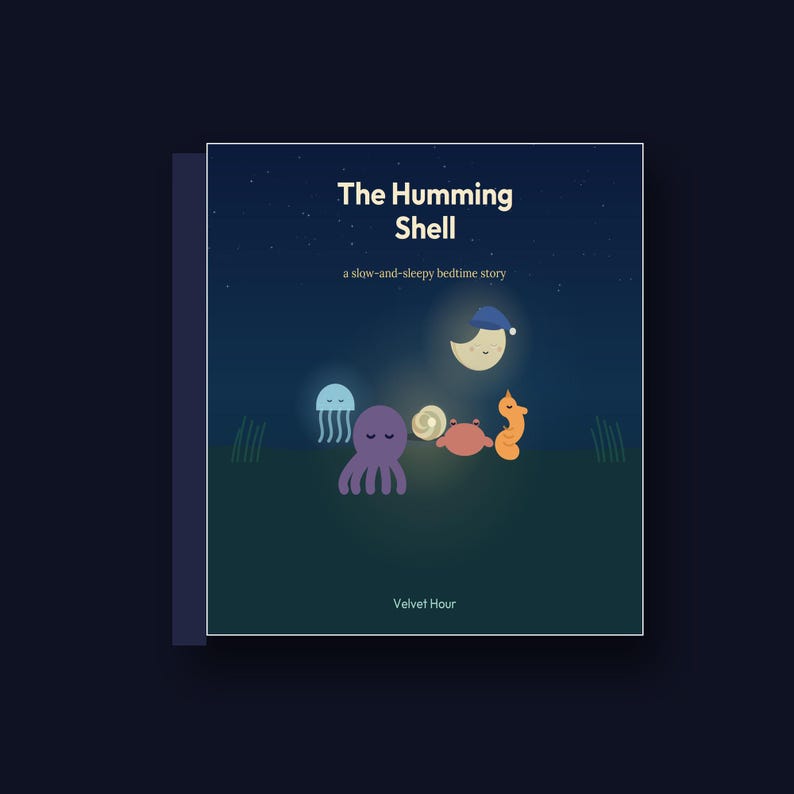 The Humming Shell - printable bedtime picture book | Instant Download | Printable PDF image 2