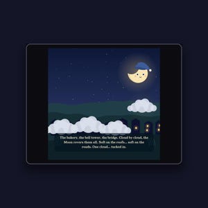 The Cloud Blanket - printable bedtime picture book | Instant Download | Printable PDF image 3
