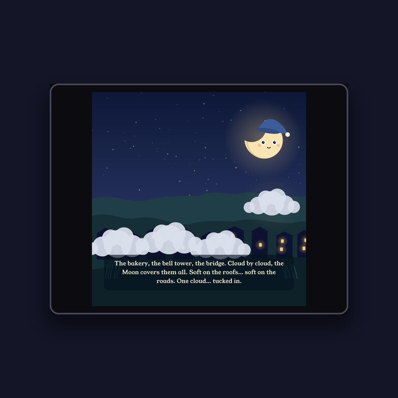 The Cloud Blanket - printable bedtime picture book | Instant Download | Printable PDF image 3