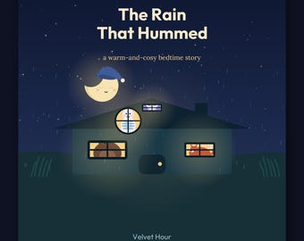 The Rain That Hummed - printable bedtime picture book | Instant Download | Printable PDF