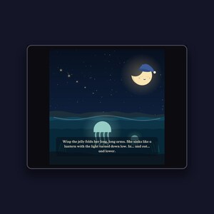 The Tide Goes Out - printable bedtime picture book | Instant Download | Printable PDF image 3
