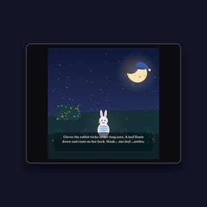 Blanket of Leaves - printable bedtime picture book | Instant Download | Printable PDF image 3