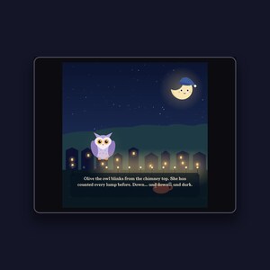The Fox and the Last Lamp - printable bedtime picture book | Instant Download | Printable PDF image 3