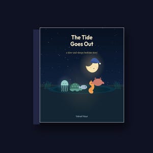 The Tide Goes Out - printable bedtime picture book | Instant Download | Printable PDF image 2