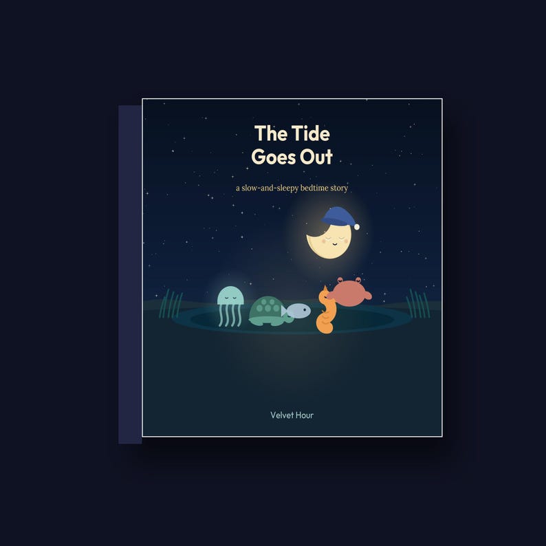 The Tide Goes Out - printable bedtime picture book | Instant Download | Printable PDF image 2
